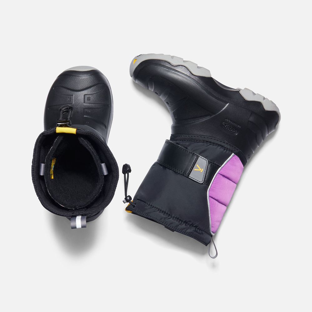 Bottes de Neige Keen Enfant Noir/Violette | Lumi Ii Waterproof | RBPQC-0942